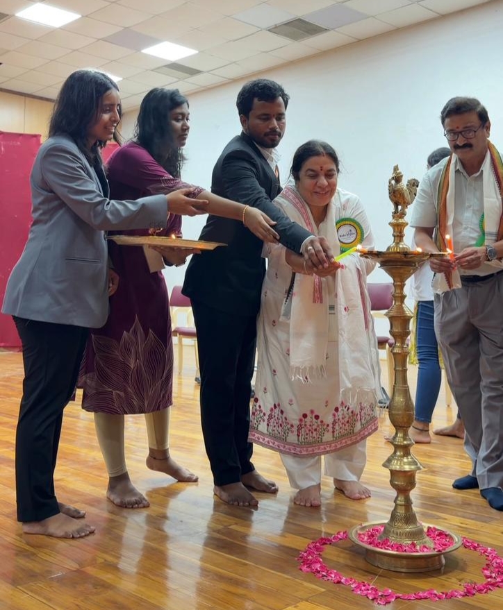 Traditional lamp lighting ceremony to inaugurate a CPR training program